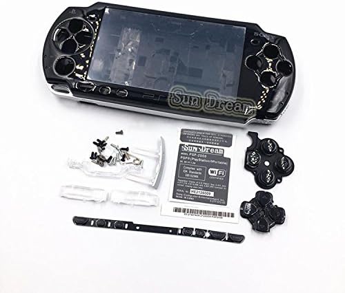Новата работа на смени конзола Sony PSP 2000 с Пълен корпус и набор от бутони - Черен