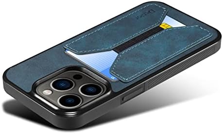 Чанта-портфейл XSHNUO за iPhone 14 Pro с държач за карти, Тънък Кожен Калъф-портфейл с отделения за карти, Издръжлив устойчив на удари калъф, Съвместим с калъф-портфейл iPhone 14