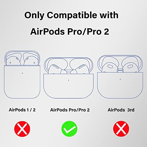 Калъф Wonhibo Сладко Bear Airpods Pro 2, Кавайный Силиконов калъф за Apple Airpod Pro 2nd с брелоком за жени
