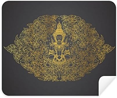 Тайландски Симетрични Илюстрация От Златно Фолио, Плат За Почистване на Екрана за Пречистване на 2 елемента Замшевой Тъкан