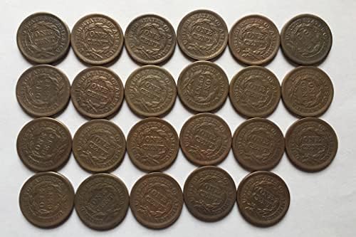 27,5 ММ Стар Американски монети 1848 година, Медни Монети, Старинни Занаяти, Чужди Възпоменателни Монети