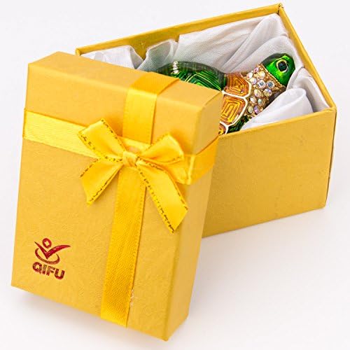 Ковчег за Сбирка Дрънкулки Lilly Rocket Украсени с кристали Swarovski - Зелена Костенурка