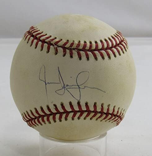 Джейсън Исрингхаузен Подписа Автограф Rawlings Baseball B88 II - Бейзболни топки с Автографи