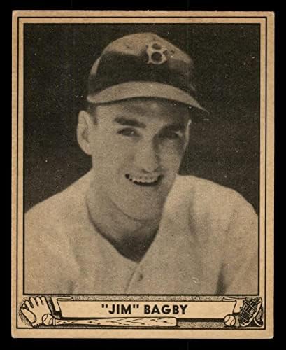 1940 Игра топката # 32 Джим Бэгби на Бостън Ред Сокс (бейзболна картичка), БИВШ играч на Ред Сокс