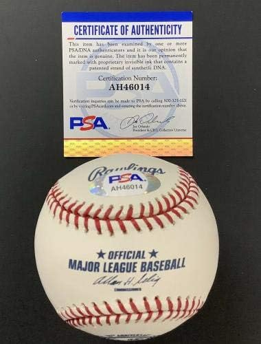 Мариано Ривера е подписал бейзболен топката Selig 100Anniv с Автограф, лого дизайн Yankee Insc PSA/ Бейзболни топки С ДНК-Автограф