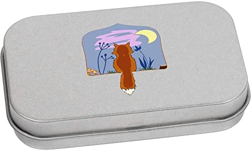 Метална Лидице кутия за канцеларски материали Azeeda Пейзаж за наблюдение на лисами на панти /Кутия за съхранение (TT00197617)