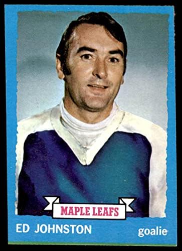 1973 Topps # 23 Ед Джонстън Торонто Мейпъл Лийфс (хокейна карта), БИВШ играч на Мейпъл Лийфс