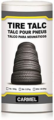 Талк за гуми Carmel, на Банката за Разклащане с тегло 1 паунд (454 грама) с Капак-Просеивателем, Талк за Автомобилни Гуми, Промишлен Автоталь