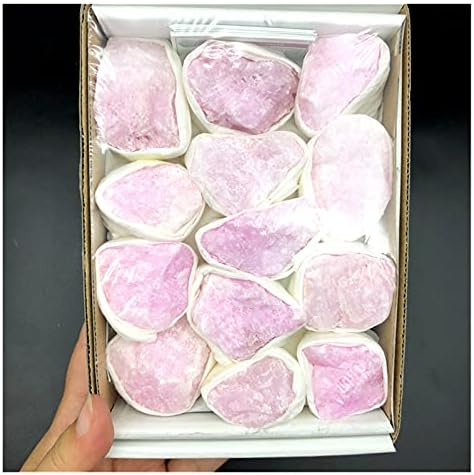 ERTIUJG HUSONG306 2 вида 1 Кутия Натурален Розов Син Кристал aragonite Розов Кварц-Рафинирани Минерални Камъни Рейки Извадка от естествени камъни и минерали Crystal (Цвят: розов)