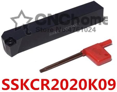 FINCOS SSKCR2020K09/SSKCL2020K09 Струг за метал Режещи Инструменти Струг с ЦПУ Стругове Инструменти Външен притежателя на струг инструмент от S-тип SSKCR/L - (Широчина вмъкване (мм): SSK