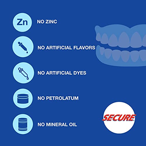 Безопасни, комфортни ленти Водоустойчив лепило за зъбни протези - Адаптивни засаждане, много здрава фиксация на долните зъбни протези в продължение на целия ден - Не съдържа цинк - 120 ивици (8 опаковки)