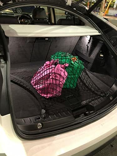 Транспортна мрежа за багажника на автомобила - Изработени и отговаря на специално за BMW 640i xDrive Gran Turismo 2018-2020 - Органайзер от еластична мрежа за съхранение на Аксесоари премиум клас- Мрежа за багажник