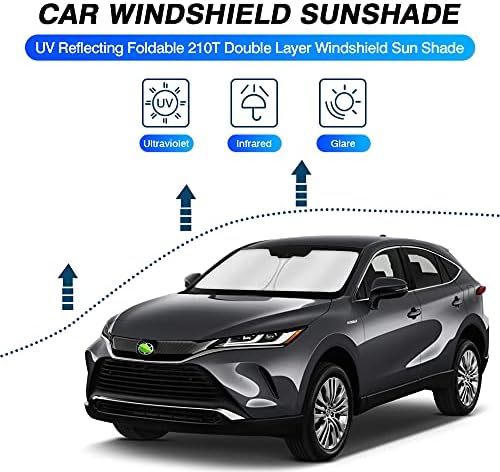 Сенника на Предното стъкло на превозното средство KUST за 2021-2023 Toyota Venza сенника На Прозореца Протектор Сгъваеми Блокове на Ултравиолетовите Лъчи Запазват Прохладата на вашия автомобил