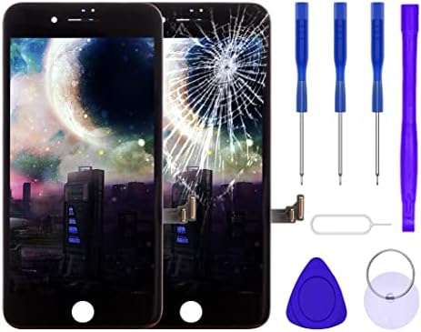 за iPhone 8 SE 2020 Подмяна на 4,7-инчов LCD-дисплей с рамка при събирането Изисква набор от инструменти черен цвят