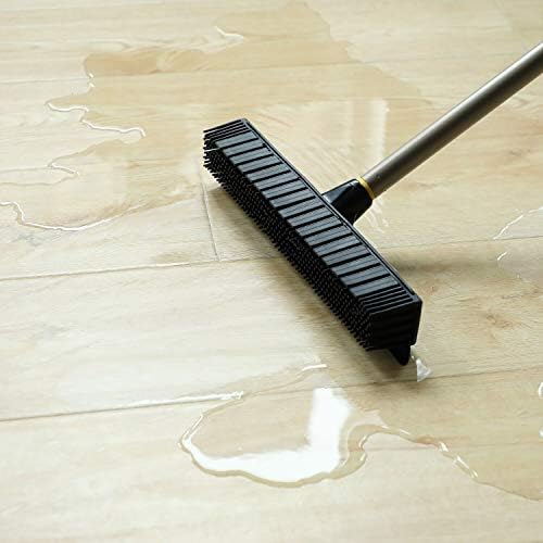 Телескопична четка за секс ZUKEESB Broom, четка за килими с гумена четка и 53-инчов регулируема дръжка за домашно почистване на керамични подове, както.