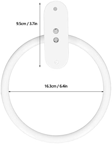 Държач за Кърпи за баня, Алуминиева Сплав, Компактни Бели Пръстени За Кърпи за ръце в Елегантен Стил, Закачалки, Монтиране на стена, Сверхмощное Хранилище за Кухня в банята на Хотела