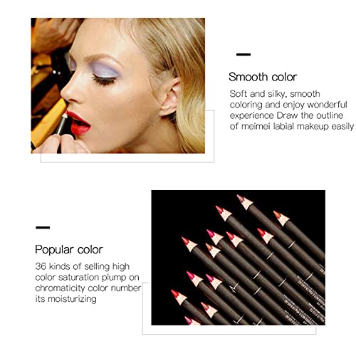 Комплект моливи за устни Inks for Artists, молив за устни, бързо очерчивающий форма на устните, цветен дамски червило за партита (2 цвят, един размер)