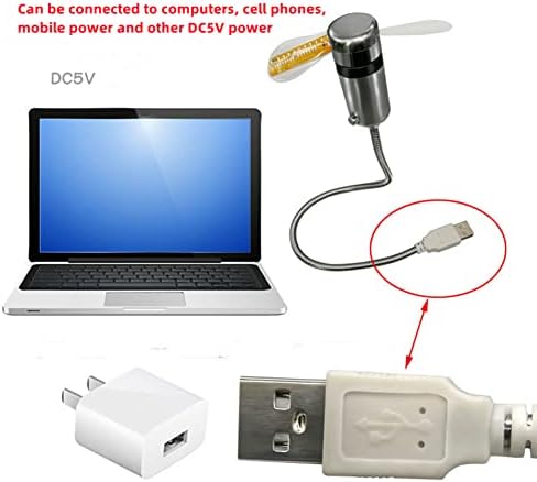 Led USB-Часова Вентилатор с Дисплей на температурата в реално Време, Мини-Led Охлаждащ Вентилатор за офиса и Дома