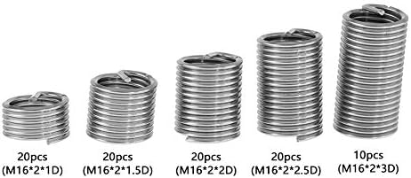 Винта M16 Неръждаема Стомана SS304 Спирала Тел С Винтова резба Вмъква Винтове 2019 Нов Стил на Функционална Мода - (Размер: M16x2x2,5 D)