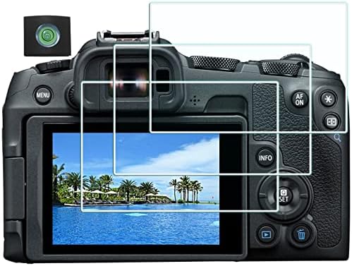 Защитно фолио HUIPUXIANG EOS R8 за фотоапарат Canon EOSR8 (за аксесоари), Оптична Защитно покритие от висококачествен LCD стъкло с висока разделителна способност 0.3 mm с твърдост 9H [3 + 1 опаковка]