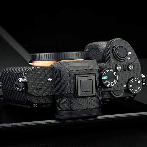 Защитно фолио за корпуса на камерата е защитена от драскотини и износване за Sony A7III A7RIII (подходящ само за A7 Mark III и A7R Mark III) Защитно бижу - Черна карбон