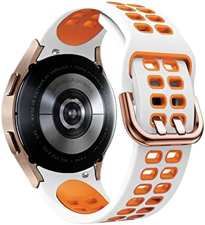 BKUANE 20 мм Умен Каишка За Китката За Samsung Galaxy Watch 4 44 40 мм/Watch4 Classic 46 42 мм Взаимозаменяеми Каишка С Извит Край Силиконови Каишки За Часовници