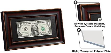Рамка за доларови банкноти ELSKER & HOME с черна рогозки, стойка за мольберта и на стената закачалка в пакет (1 опаковка)