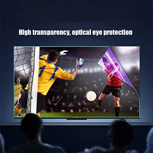 Матово Защитно Фолио за екрана на телевизора с Антирефлексно покритие, Защита От радиация/Размисъл/Заключване синя Светлина/Филтър против Надраскване за Плазма и LCD led монитор/Прозрачен/43 Дюйма942х529 мм