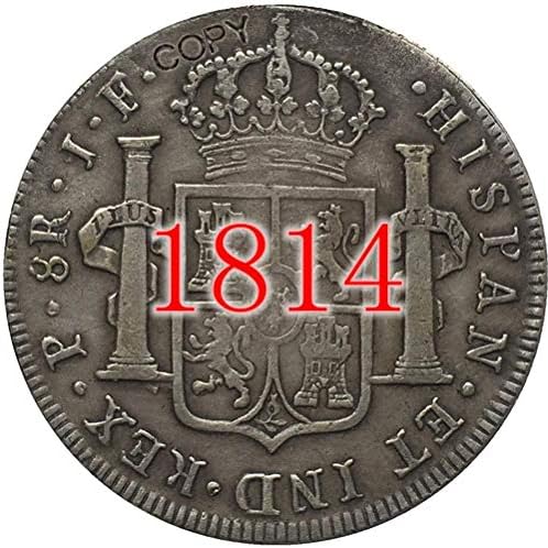 Монета на Повикване 1814 Г. Мексико Копие Монети Копирни колекция Подаръци Колекция от Монети