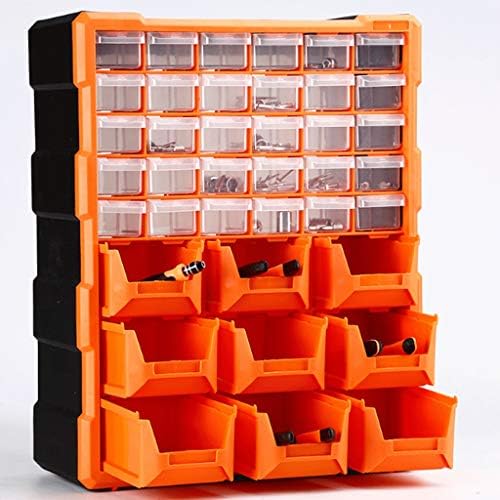 кутия за инструменти Разтегателен Кабинет за подробности, Кутии за инструменти Градивен елемент на Електронен Компонент Комбинираната Кутии за инструменти Хардуер многослоен набор от инструменти toolbox (Цвят: оранжево)