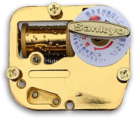 Играе [Канон в ре мажор] Златни Музикални Кутии Дубликат Част от часовников механизъм Музикален механизъм Sankyo за Музикални Шкатулок направи си САМ