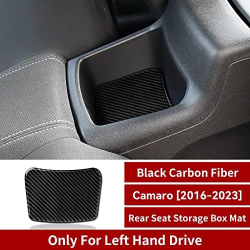 Кутия За Съхранение на Задната седалка на Колата Мат Стикер Стикер От Въглеродни Влакна Вътрешна Украса за Chevrolet Camaro ZL1 2017 2018 2019 2020 2021 2022 2023 Аксесоари