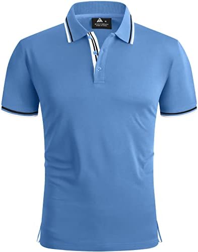 Мъжка риза с къси ръкави SCODI с къс ръкав, дишаща спортна риза за голф, тенис на ежедневни тениска