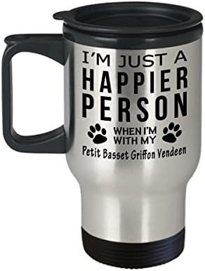 Кафеена Чаша За Любителите на кучета В Пътуване - Щастлив Човек С Вандейским басет гриффоном - Подаръци За спасението на Собствениците на домашни любимци