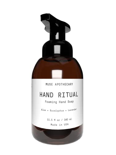 Muse Bath Apothecary Hand Ritual - Ароматно и хранително Пенящееся сапун за ръце с натурални ароматерапевтическими етерични масла, Сертифицирано от Министерството на селското стопанство на САЩ, на биологична основа