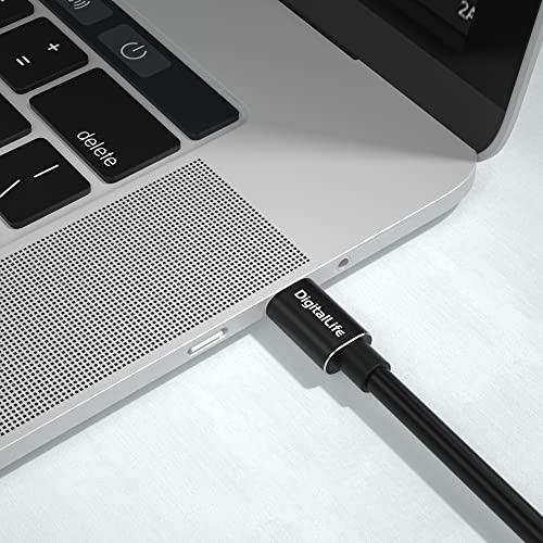 DigitalLife U2CM-BM-Кабел за преобразуване на MIDI-интерфейса USB Type-C B с дължина 1,8 М за музикални инструменти MIDI (метален, 6,6 фута)
