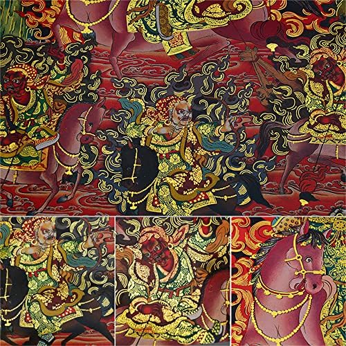 Гандханра Qiu Марпо (Защитник на Дхарма, Осветено от Демон), Тибетски Живопис Тханка, Будистка Брокат Тханка, Гоблен на Буда с Преобръщане