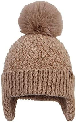Мека топла вязаная капачка за малки момичета и Момчета, Детска зимна шапка с Флисовым шал-ушанкой, шапка с качулка, Детски шапки (Хакове, един размер)