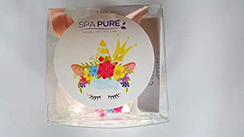 Подаръчен комплект Spa Girl /Spa Pure Unicorn Bath Bomb с огърлица-изненада вътре, РОЗОВО, Идея за подарък, Back to School, Колие /Окачване, лети на златни тонове /емайл (розов)