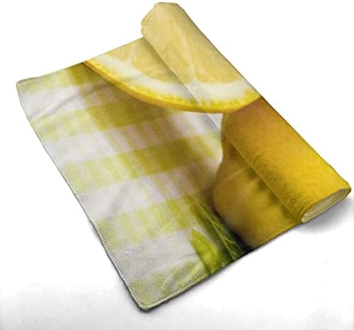 Жълто Лимон Кърпа, Кърпа от Микрофибър Гостевое Кърпа за Декорация за Дома за Баня и Кърпа на една Ръка разстояние с Висока Попиваща Способност