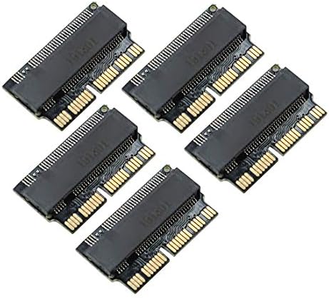 JMT NVMe PCIe M. 2 NGFF SSD Адаптер за преобразуване на карта с памет за 2013 2014 2015 MacBook Air Pro (5 бр)