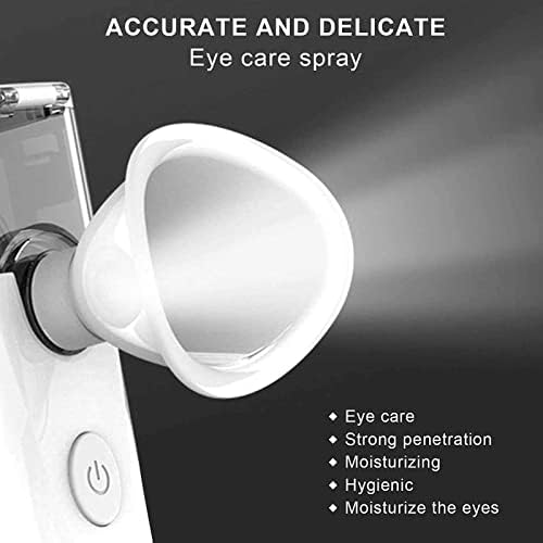 Пулверизатор за очите HHYGR, Нано-Йонна акумулаторна Пръскачка за очите, Преносим Персонален Уред за попълване на запаси на вода, е Подходящ за лице и очи