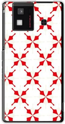 Втора кожа MHAK Sun White x Red (прозрачен) / за телефон AQUOS SH-06D/docomo DSHA6D-PCCL-298-Y378