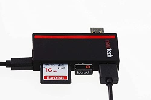 Navitech 2 в 1 Лаптоп /Таблет USB 3.0/2.0 на Адаптер-hub /Вход Micro USB устройство за четене на карти SD/Micro SD слот, Съвместим с ультрабуком TECLAST F15S 15,6