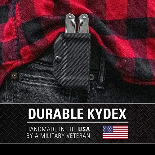 Стяга и чанта за носене мультитула Kydex за Victorinox Spirit - Произведено в САЩ (Мультиинструмент в комплекта не са включени), държач за мультиинструмента, кобур
