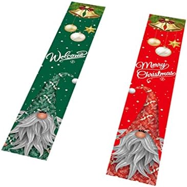 SDFGH 1 Чифт Коледни Врата на Кухненски Пердета Коледен Окачен Флаг Декоративни Куплеты