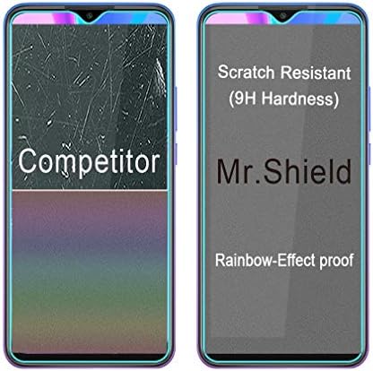 Mr.Щит [3 опаковки], Предназначени за Xiaomi (Redmi 9) [Закалено стъкло] [Японското стъкло твърдост 9H] Защитно фолио за екрана с доживотна заместител