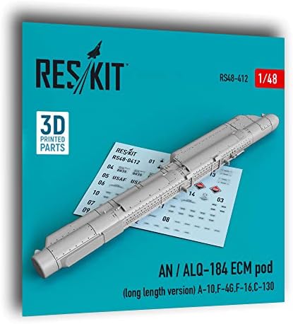 Модул ECM Reskit RS48-0412 1/48 an/ALQ-184 (удължена версия) (A-10, F-4G, F-16 C-130) (3D печат)