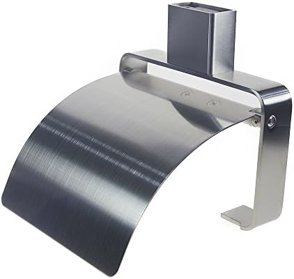 QT Модерен държач за тоалетна хартия за баня с капачка - Изключително стилен, Изработен от матирана неръждаема стомана 304, Защитен от вода и ръжда, за монтаж на стена, лесна за инсталиране