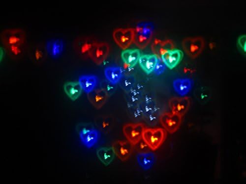 Дифракционные очила Rainbow Сърца - 5 бр. в опаковка - Вижте на Цветен спектър на светлината под формата на рейнбоу сърцето си във всеки момент на светлината на сватби, партита, Рейв, музикални фестивали, фейерверках,